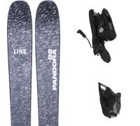 Pack sci Line Pandora 92 Grey/red/yellow 26 + Attacchi Sci - Grigio / Bianco / Arancione - Größe 161 - 2026