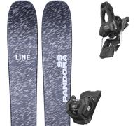 Pack sci Line Pandora 99 Grey/multi 26 + Attacchi Sci - Grigio / Rosso / Bianco - Größe 170 - 2026