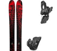 Pack sci Line Poisson Design 27 + Attacchi Sci - Nero / Rosso - Größe 186 - 2027