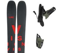 Pack sci alpinismo Line Vision 118 24 + Attacchi Sci - Nero / Bianco / Rosso - Größe 175 - 2024