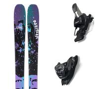 Pack sci Line Vision 96 Black/purple 25 + Attacchi Sci - Viola / Nero - Größe 172 - 2025