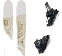 Pack sci alpinismo Majesty Adventure Lady 25 + Attacchi Sci - Bianco / Giallo / Grigio - Größe 162 - 2025