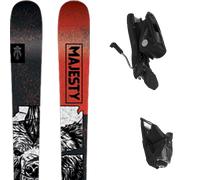 Pack sci Majesty Dirty Bear Pro Black/red 26 + Attacchi Sci - Nero - Größe 181 - 2026
