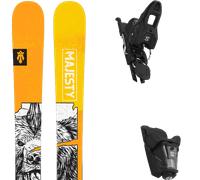 Pack sci Majesty Dirty Bear Xl 24 + Attacchi Sci - Giallo / Nero / Bianco - Größe 168 - 2024