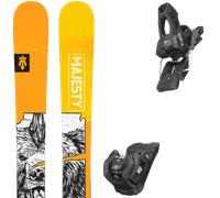 Pack sci Majesty Dirty Bear Xl 24 + Attacchi Sci - Giallo / Nero / Bianco - Größe 168 - 2024