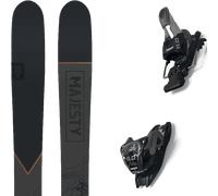 Pack sci Majesty Havoc 100 Carbon 24 + Attacchi Sci - Nero / Arancione / Rosso - Größe 182 - 2024