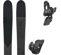 Pack sci Majesty Havoc 100 Carbon 26 + Attacchi Sci - Nero / Arancione / Rosso - Größe 164 - 2026