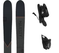 Pack sci Majesty Havoc 100 Carbon 26 + Attacchi Sci - Nero / Arancione / Rosso - Größe 182 - 2026
