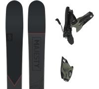 Pack sci Majesty Vanguard Carbon 24 + Attacchi Sci - Nero / Rosso - Größe 188 - 2024