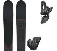 Pack sci Majesty Vanguard Carbon 26 + Attacchi Sci - Nero / Rosso - Größe 188 - 2026