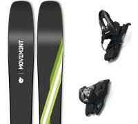 Pack sci Movement Go 90 Jr 24 + Attacchi Sci - Nero / Verde / Bianco - Größe 146 - 2024