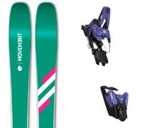 Pack sci alpinismo Movement Logic 86 W 24 + Attacchi Sci - Verde / Bianco / Rosa - Größe 169 - 2024