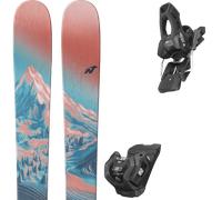 Pack sci Nordica Santa Ana 97 Salmon/turquoise/navi 26 + Attacchi Sci - Arancione / Blu - Größe 161 - 2026