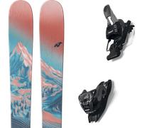 Pack sci Nordica Santa Ana 97 Salmon/turquoise/navi 27 + Attacchi Sci - Arancione / Blu - Größe 167 - 2027