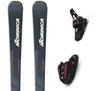 Pack sci Nordica Spitfire Dc 74 Pro Grey Blue/white+comp12 Fdt 26 - Grigio / Rosso / Bianco - Größe 175 - 2026
