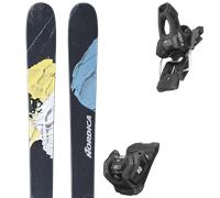 Pack sci Nordica Unleashed 108 Blue/blue/yellow 25 + Attacchi Sci - Nero / Blu / Grigio - Größe 191 - 2025