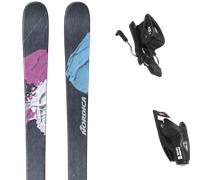 Pack sci Nordica Unleashed 90 Blue/aqua/pink 25 + Attacchi Sci - Blu / Grigio / Rosa - Größe 160 - 2025