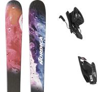 Pack sci Nordica Unleashed 90 Oilslick/pink 26 + Attacchi Sci - Nero / Multicolore - Größe 160 - 2026