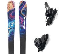 Pack sci Nordica Unleashed 98 Ca Blue/orange 27 + Attacchi Sci - Nero / Multicolore - Größe 186 - 2027
