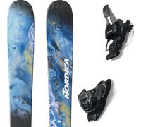 Pack sci Nordica Unleashed 98 Ca Oilslick/blue 26 + Attacchi Sci - Nero / Blu / Multicolore - Größe 174 - 2026