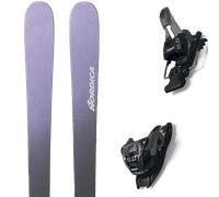 Pack sci Nordica Unlimited 94 Violet/grey 25 + Attacchi Sci - Viola / Grigio / Nero - Größe 165 - 2025