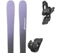 Pack sci Nordica Unlimited 94 Violet/grey 25 + Attacchi Sci - Viola / Grigio / Nero - Größe 165 - 2025