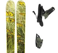 Pack sci Rossignol Blackops 118 Open 24 + Attacchi Sci - Giallo / Marrone - Größe 186 - 2024
