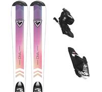 Pack sci Rossignol Diva Jr 130-150 White/pink + Xpress 7 Gw Black 26 - Viola / Rosa / Bianco - Größe 130 - 2026