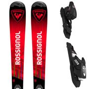 Pack sci Rossignol Hero Jr 100-140 Kid-x + Kid 4 Gw Black 25 - Grigio / Rosso - Größe 100 - 2025