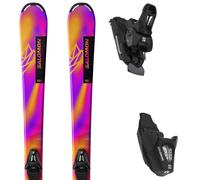 Pack sci Salomon Lux Jr S + C5 Gw J75 Rhodamine Red/saffron/black 26 - Viola / Arancione / Rosa - Größe 110 - 2026