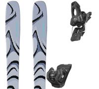 Pack sci Salomon Qst 100 Cosmic Sky 27 + Attacchi Sci - Bianco / Grigio - Größe 180 - 2027