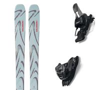 Pack sci alpinismo Salomon Qst 94 Iced Aqua/nirvana/red 26 + Attacchi Sci - Blu / Grigio - Größe 172 - 2026