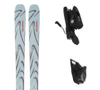 Pack sci Salomon Qst 94 Iced Aqua/nirvana/red 26 + Attacchi Sci - Blu / Grigio - Größe 180 - 2026