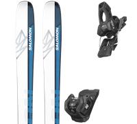 Pack sci Salomon Qst Echo 106 Wht/race Blue/process Blue 24 + Attacchi Sci - Blu / Bianco - Größe 165 - 2024