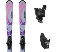 Pack sci Salomon Qst Jr M + L6 Gw J Cosmic Sky/pastel Pink/ultra Violet 27 - Grigio / Rosa / Viola - Größe 140 - 2027