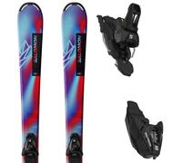 Pack sci Salomon Qst Jr M + L6 Gw J2 70 Pastel Neon Blue 3/poppy Red/black 26 - Rosso / Blu - Größe 130 - 2026