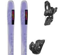 Pack sci Salomon Qst Lumen 98 Lilac 25 + Attacchi Sci - Viola - Größe 168 - 2025