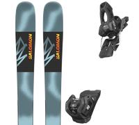 Pack sci Salomon Qst Spark Aquatic/flame Orange 25 + Attacchi Sci - Grigio / Nero / Blu - Größe 164 - 2025