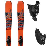 Pack sci Salomon Qst Spark Jr M + L6 Gw Flame/copen Blue/black 26 - Blu / Nero / Arancione - Größe 150 - 2026
