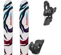 Pack sci Salomon S/lab Qst Blank White/red 27 + Attacchi Sci - Bianco / Blu / Rosso - Größe 192 - 2027