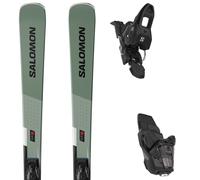 Pack sci Salomon S/max 8 + M10 Gw L80 Oil Green/black/white 25 - Verde / Bianco / Nero - Größe 175 - 2025