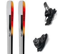 Pack sci Salomon Stance 84 Silver/orange 25 + Attacchi Sci - Grigio / Nero / Rosso - Größe 185 - 2025