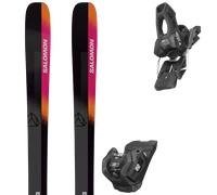 Pack sci Salomon Stance 96 Black/race B/w 25 + Attacchi Sci - Nero / Rosa / Arancione - Größe 168 - 2025