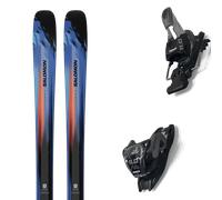 Pack sci Salomon Stance Pro 90 Blue Yonder/nasurtium/black 26 + Attacchi Sci - Blu / Nero / Arancione - Größe 182 - 2026