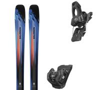 Pack sci Salomon Stance Pro 90 Blue Yonder/nasurtium/black 27 + Attacchi Sci - Blu / Nero / Arancione - Größe 188 - 2027