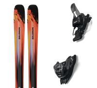Pack sci Salomon Stance Pro 96 Violet Tulip/black 26 + Attacchi Sci - Arancione / Rosso / Nero - Größe 176 - 2026