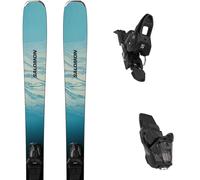 Pack sci Salomon Stance W 80 Alaskan Blue/porcelain/lime Cream + M10 Gw Black 27 - Blu - Größe 167 - 2027