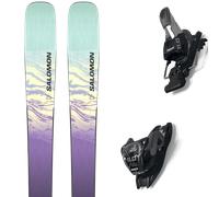 Pack sci alpinismo Salomon Stance W 88 Blk/chive Blossom/aquatic 24 + Attacchi Sci - Viola / Verde / Nero - Größe 168 - 2024