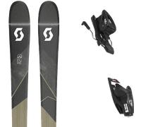 Pack sci Scott Pure Jr 25 + Attacchi Sci - Marrone / Nero - Größe 172 - 2025