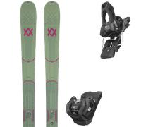 Pack sci Volkl Mantra 102 Design 27 + Attacchi Sci - Nero / Verde - Größe 191 - 2027